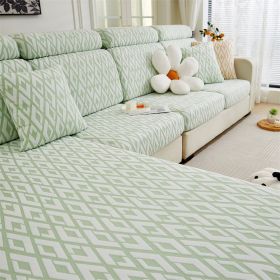 1 Pc Jacquard Sofa Cover Anti Slip Guifei Four Season Universal Sofa Hat Elastic All Inclusive Universal Cushion Cover (Color: Green, size: Sofa back cover)